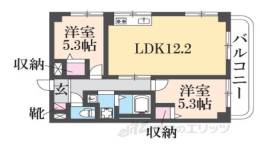 モナーク率川間取り図面