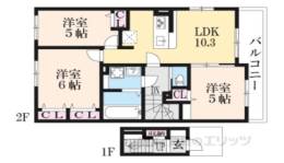 ビアンコシェル甲南間取り図面