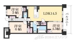 シエリア京都二条7階間取り図面