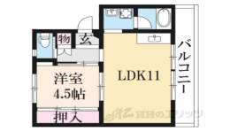ビレッジハウス南小足第二１号棟間取り図面