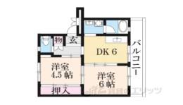 ビレッジハウス南小足第二１号棟間取り図面