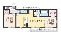 Ｌｉｅｎ町楠葉　Ａ棟間取り図面