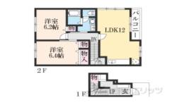 ビズ・コートＡ間取り図面