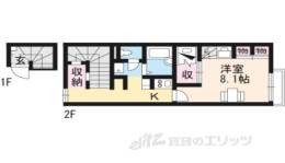 レオパレスハートフル西大寺間取り図面