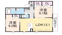 ＭＡＳＴ　ＣＯＵＲＴ豊岡Ｂ間取り図面