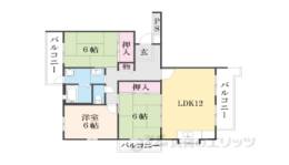 奈良青山一丁目団地０７号棟間取り図面