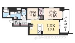 ジオエント御所北寺町通間取り図面