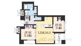ジオエント御所北寺町通間取り図面