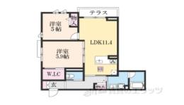 シャーメゾン丹波橋IN桃山間取り図面