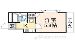 東九条第二マンション間取り図面