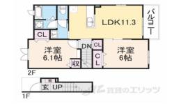 グリーンコート西田４間取り図面