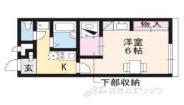 レオパレス伏見１間取り図面