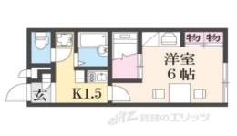 レオパレスメルベーユ西大寺間取り図面
