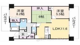 ライオンズ大津中央間取り図面