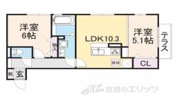 メゾン　シェーヌ間取り図面
