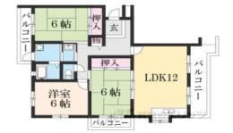 奈良青山団地１１号棟間取り図面