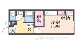 レオパレスRYOGOKUYA間取り図面