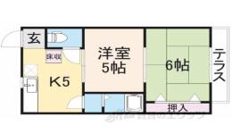 コーポ平方湖岸間取り図面