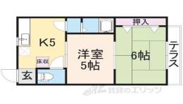 コーポ平方湖岸間取り図面