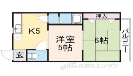 コーポ平方湖岸間取り図面