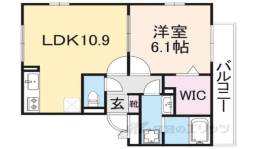 リビングタウン天理Ａ棟間取り図面