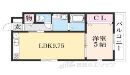 シエルグランデ招提元町２間取り図面