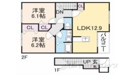 ゴールドパディーＶ間取り図面