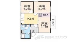 グリーンコート川原田間取り図面
