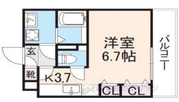 クレアール郡山１間取り図面