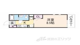 クレアール野瀬B間取り図面