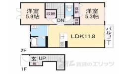 ウナ　カスカータ１間取り図面