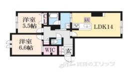 リヴィエール法華寺間取り図面