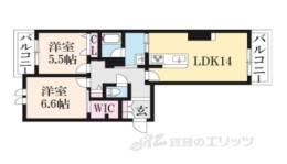 リヴィエール法華寺間取り図面