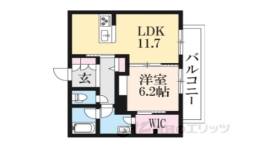 リヴィエール法華寺間取り図面