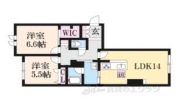 リヴィエール法華寺間取り図面
