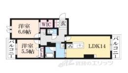 リヴィエール法華寺間取り図面