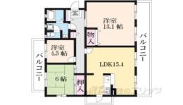 高の原駅東第２団地13号棟間取り図面