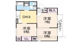四天王ハイツ３間取り図面