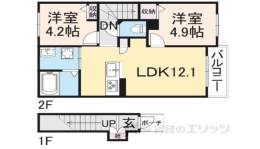 シャーメゾンランフォス間取り図面