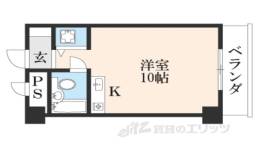 クオリエ桂川東間取り図面