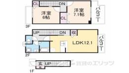 フラン・ベル（天理市）間取り図面