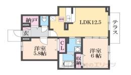 フラン・ベル（天理市）間取り図面