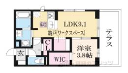 マルベリー瓜生２間取り図面