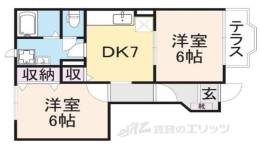 プロムナードソレイユA間取り図面