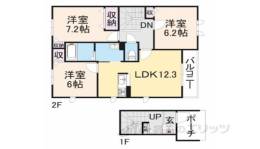 シャーメゾン紀寺Ａ間取り図面
