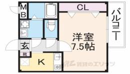 アルブル　ヴィラージュ１間取り図面