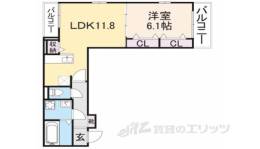 アビタシオン河瀬駅前間取り図面