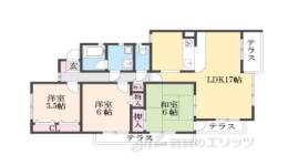 富雄サンパレス１号館間取り図面