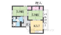 メゾンソレーユ内田２間取り図面