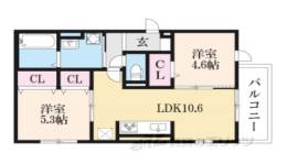 オークテラス西京極間取り図面